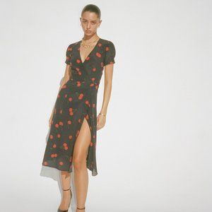 Realisation Par Teale Wrap Dress in Wilde Cherry NWT